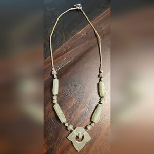 Genuine Green Jade necklace 18 Inches